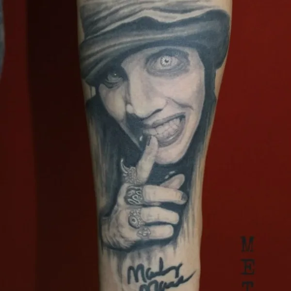 Trash Polka tattoo by Кузнецов Сергей in Тольятти
