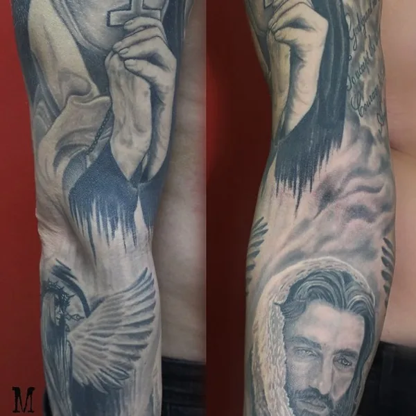 Trash Polka tattoo by Кузнецов Сергей in Тольятти