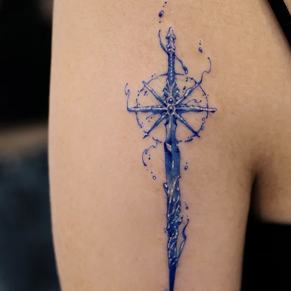 Watercolor tattoo by INNO in Seoul