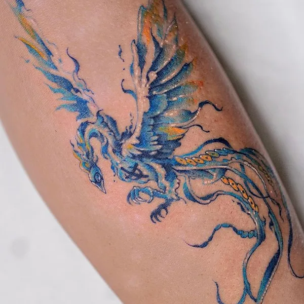 Watercolor tattoo by INNO in Seoul