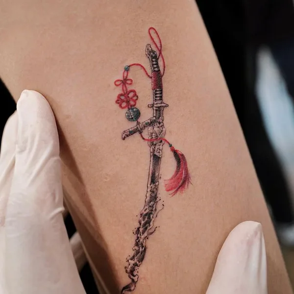 Watercolor tattoo by INNO in Seoul