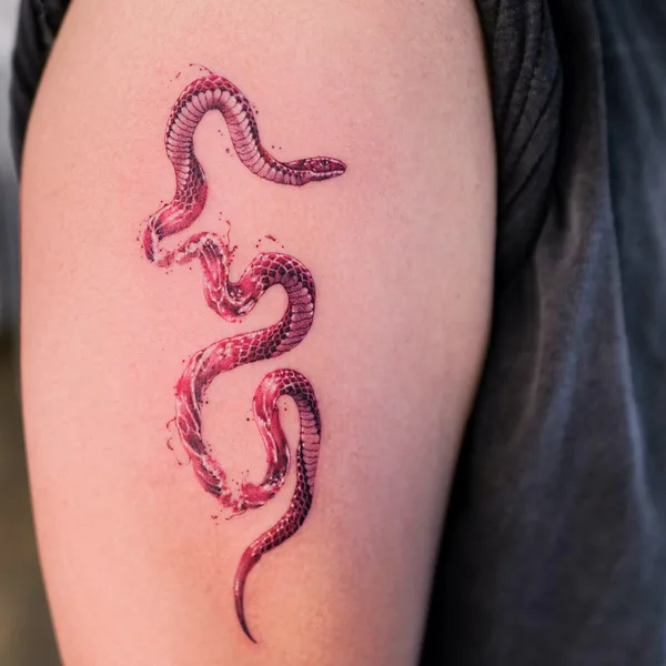 Watercolor tattoo by INNO in Seoul