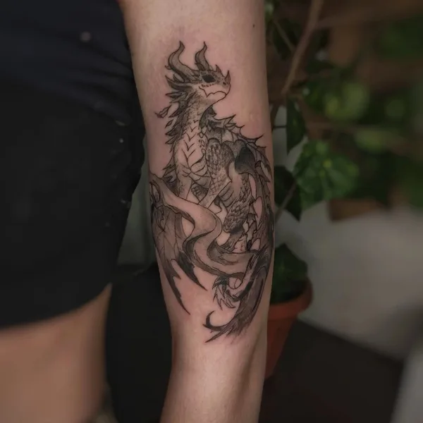 Graphic tattoo by Дмитрий Сергеевич Евстифеев in Троицк