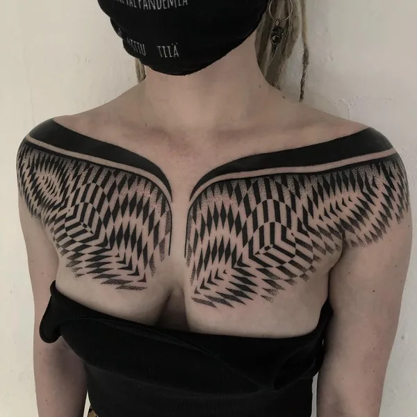 Ornamental tattoo by Handsmark in Helsinki