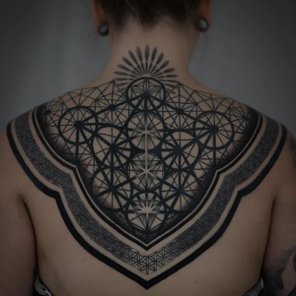Ornamental tattoo by Handsmark in Helsinki
