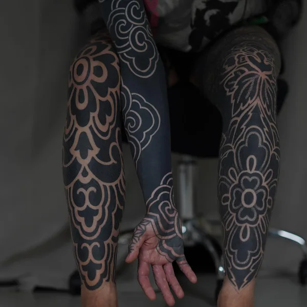 Ornamental tattoo by Handsmark in Helsinki