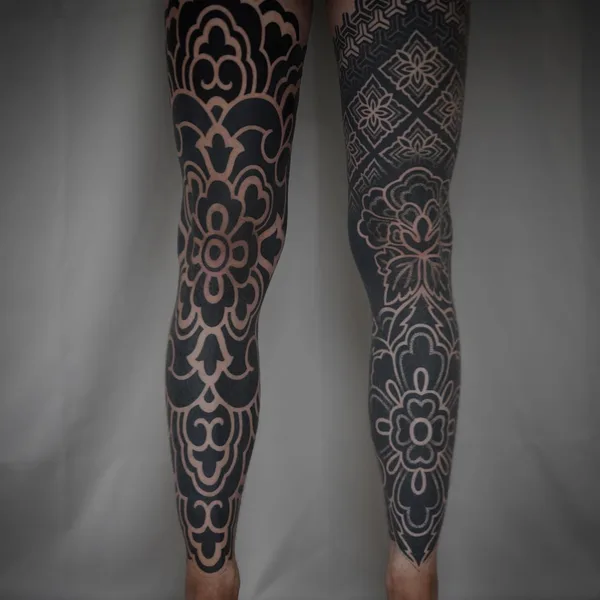 Ornamental tattoo by Handsmark in Helsinki