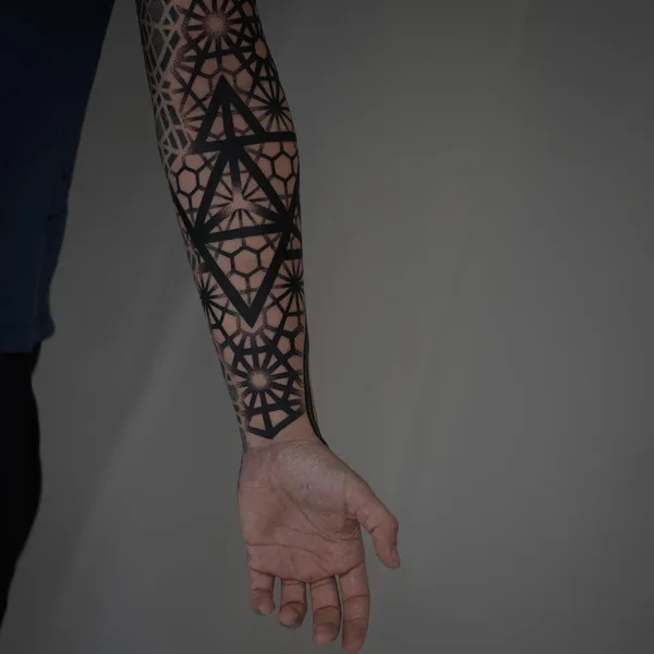 Ornamental tattoo by Handsmark in Helsinki
