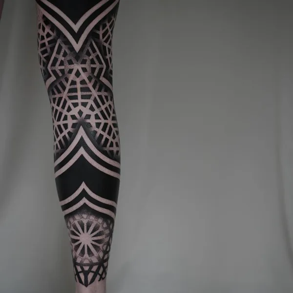 Ornamental tattoo by Handsmark in Helsinki
