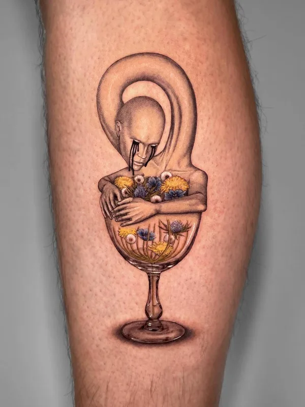 color realism Tatuagem em calf #59566 | Tatuador Poesis