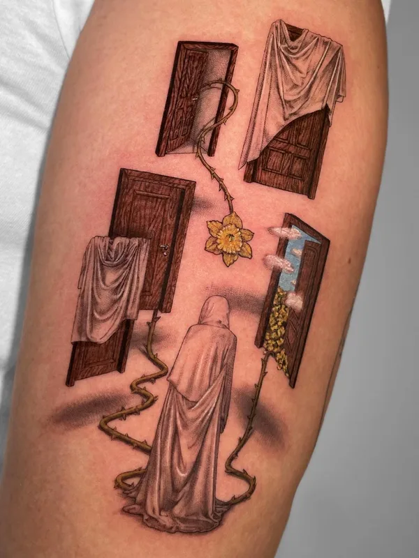color surrealism Tatuagem em forearm #59564 | Tatuador Poesis