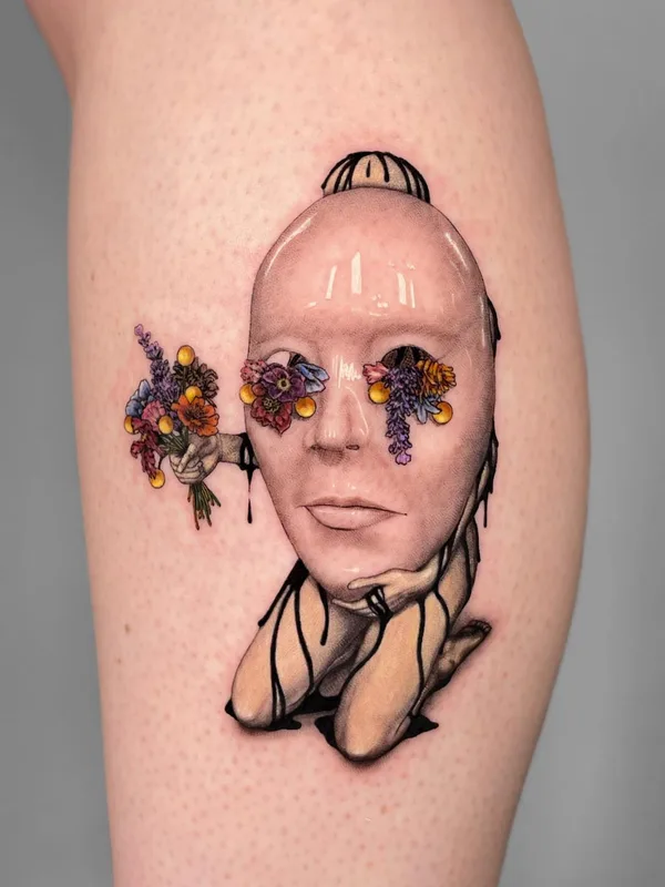 color realism Tatuagem em calf #59570 | Tatuador Poesis
