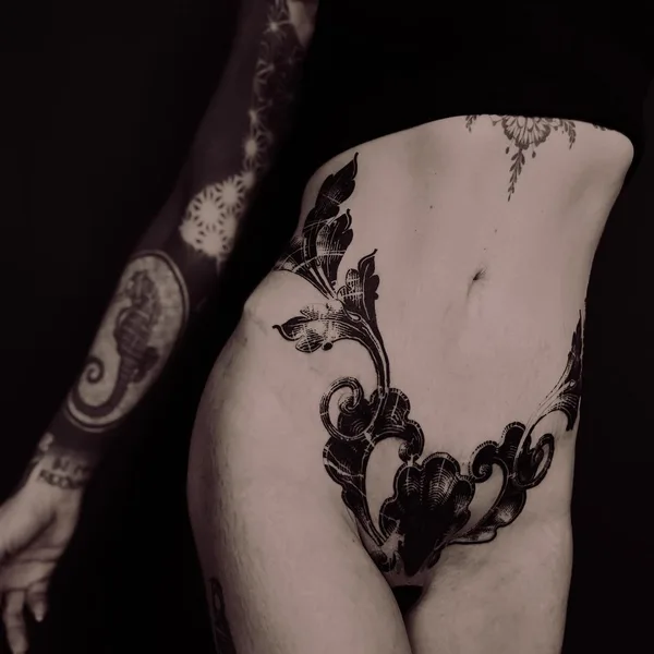 engraving tattoo by Антон Тычков in Moscow