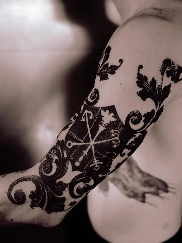 black blackwork 타투 부위 forearm #59593 | 타투이스트 Антон Тычков