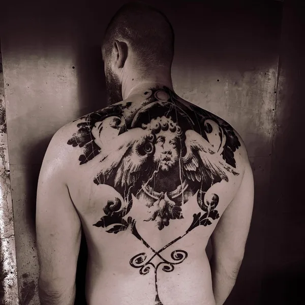 engraving tattoo by Антон Тычков in Moscow