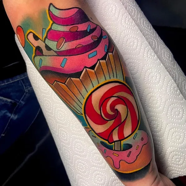 Illustrative tattoo by Csabi Kiss in Miskolc