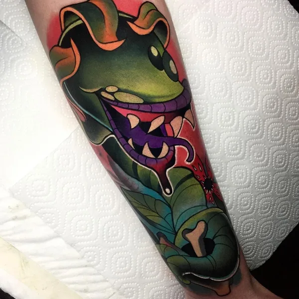 Illustrative tattoo by Csabi Kiss in Miskolc