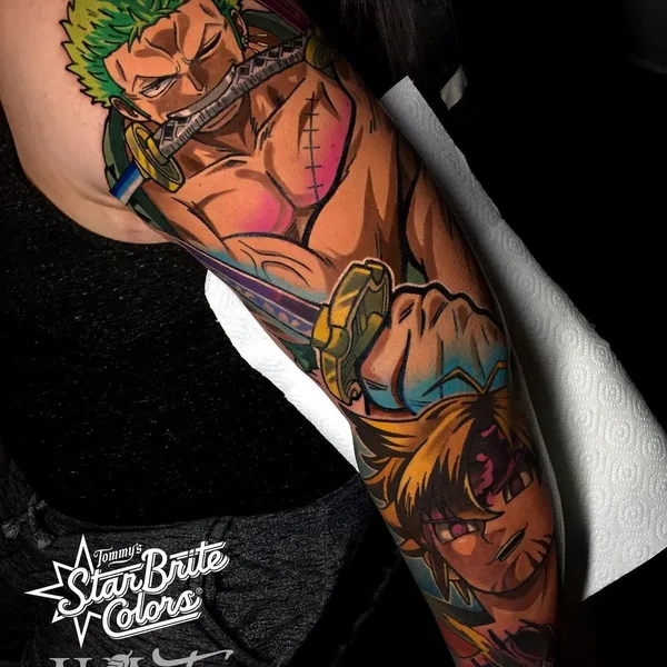Illustrative tattoo by Csabi Kiss in Miskolc
