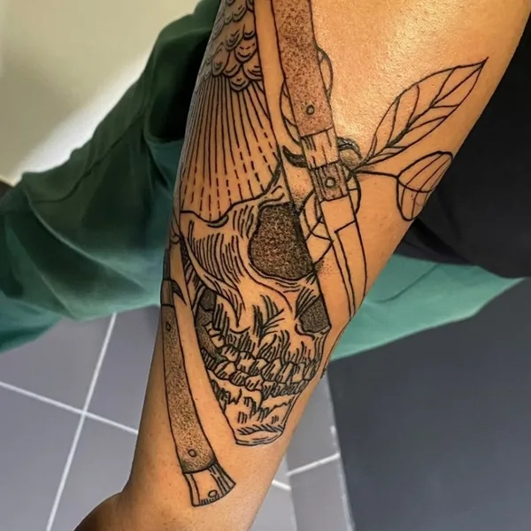 Horror tattoo by Алексей Вакулов in Раменское