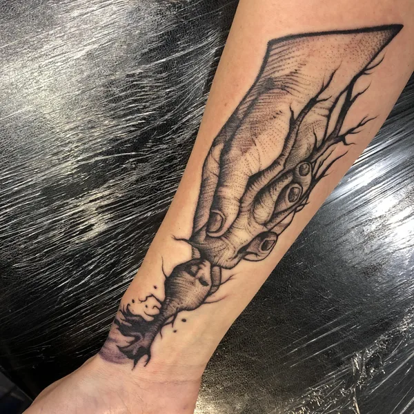 Author's Style tattoo by Леонид Изгин in Moscow