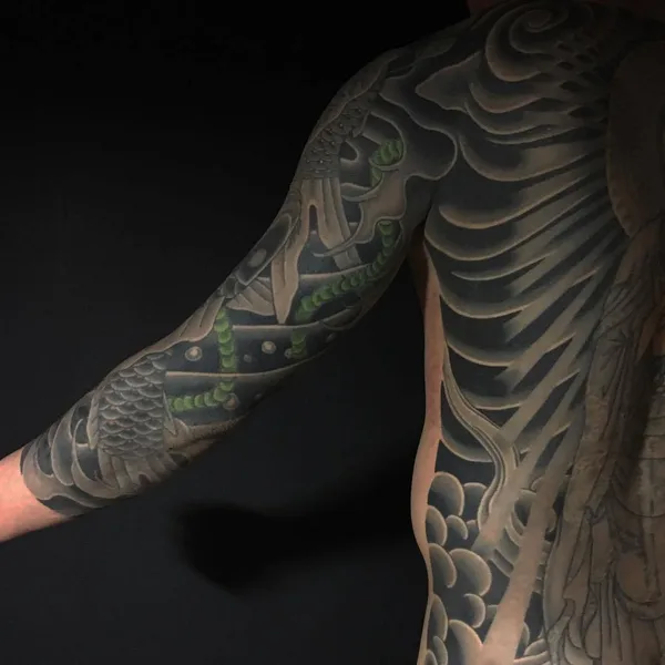 Traditional tattoo by Sousyu Hayashi