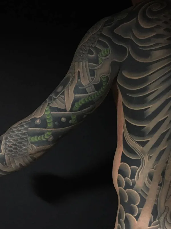 Traditional tattoo by Sousyu Hayashi