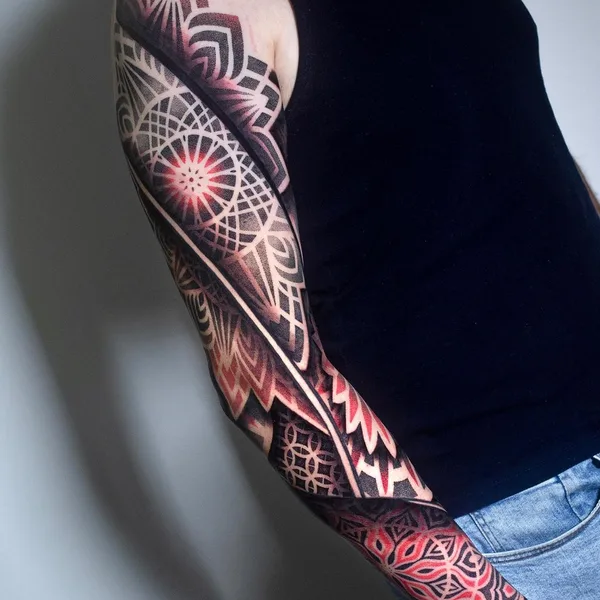 Ornamental tattoo by Kostik Dry in Grand Junction