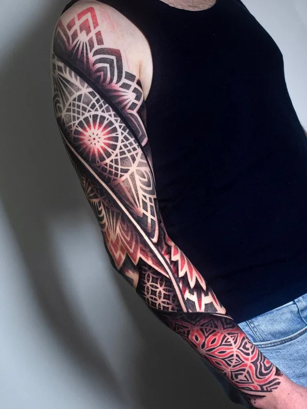 Ornamental tattoo by Kostik Dry in Grand Junction