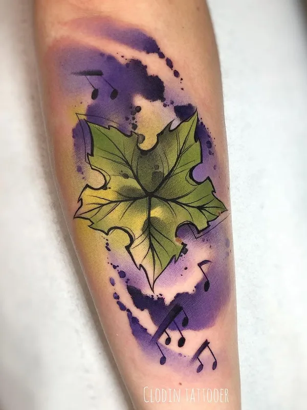 color watercolor 纹身 在 forearm #44527 | 纹身师 Claudia Denti