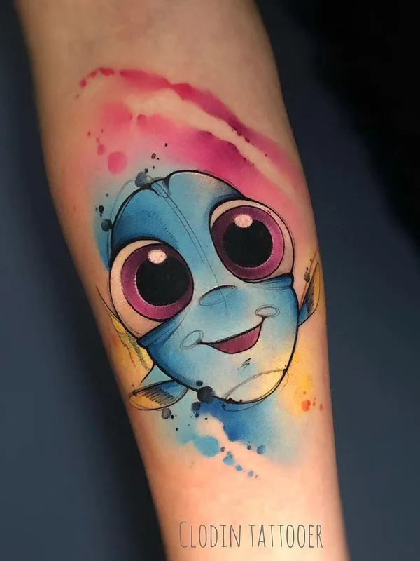 color watercolor 纹身 在 forearm #44528 | 纹身师 Claudia Denti