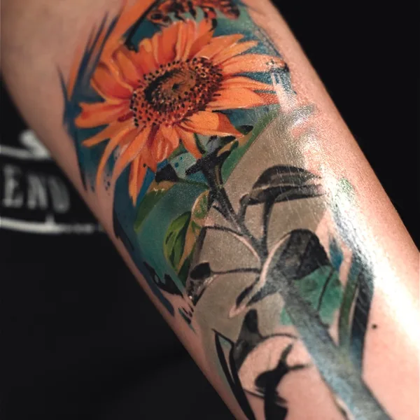 Color tattoo by @Trigger.tattoo in Gdańsk