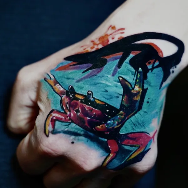 Color tattoo by @Trigger.tattoo in Gdańsk