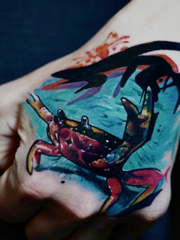 Color tattoo by @Trigger.tattoo in Gdańsk