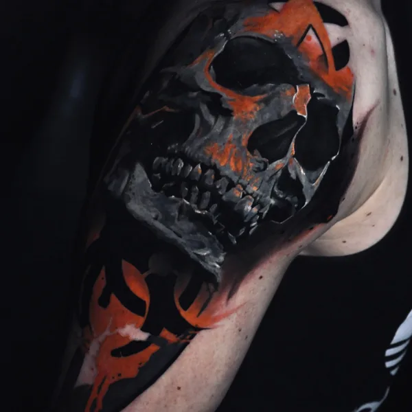 Color tattoo by @Trigger.tattoo in Gdańsk