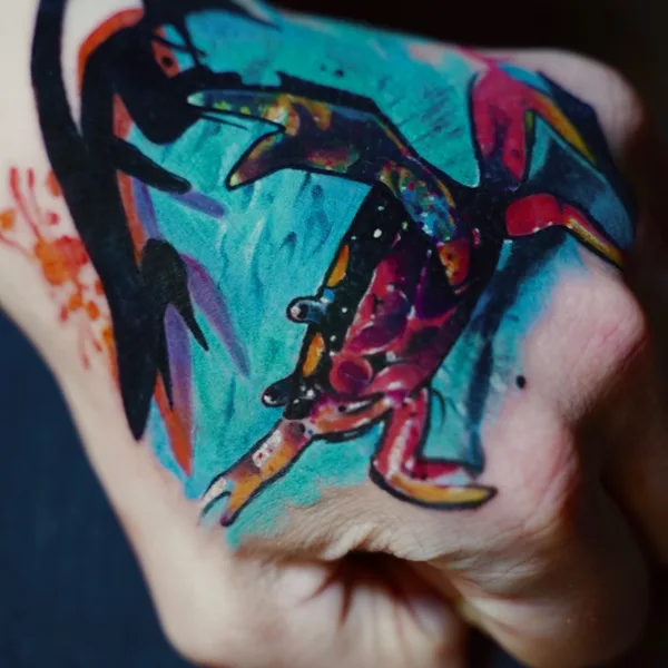 Color tattoo by @Trigger.tattoo in Gdańsk