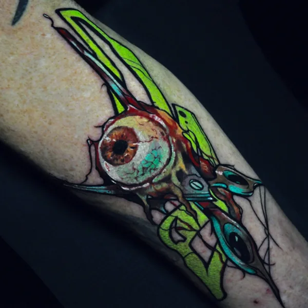 Color tattoo by @Trigger.tattoo in Gdańsk