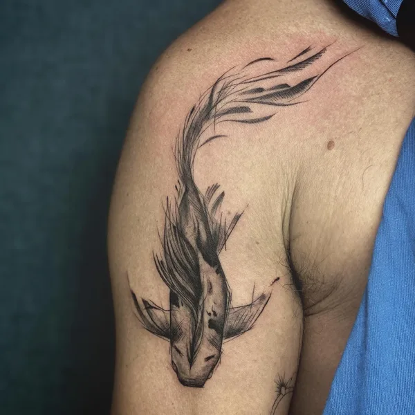 Graphic tattoo by karentattooart in Dubai