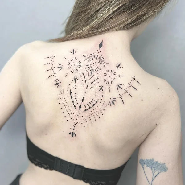 Graphic tattoo by karentattooart in Dubai
