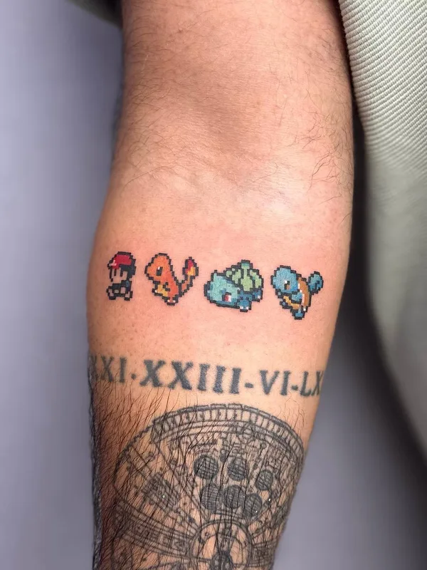 color pixel Tatuaggio su forearm #61149 | Tatuatore karentattooart