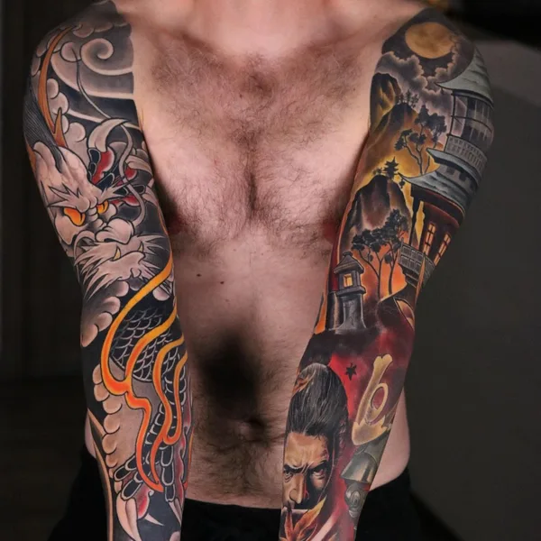 Realism tattoo by deuce_dxb in Dubai