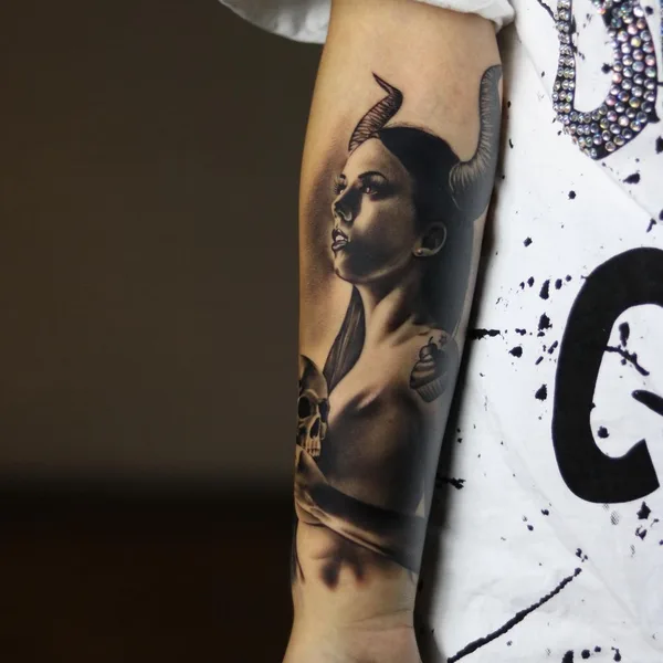 Realism tattoo by deuce_dxb in Dubai