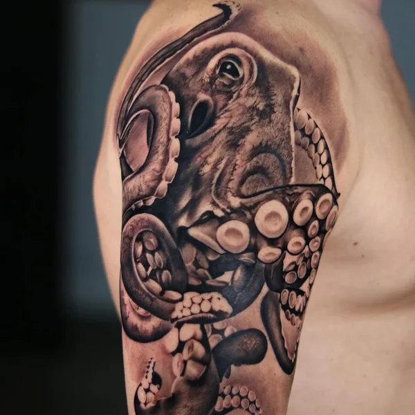 Realism tattoo by deuce_dxb in Dubai