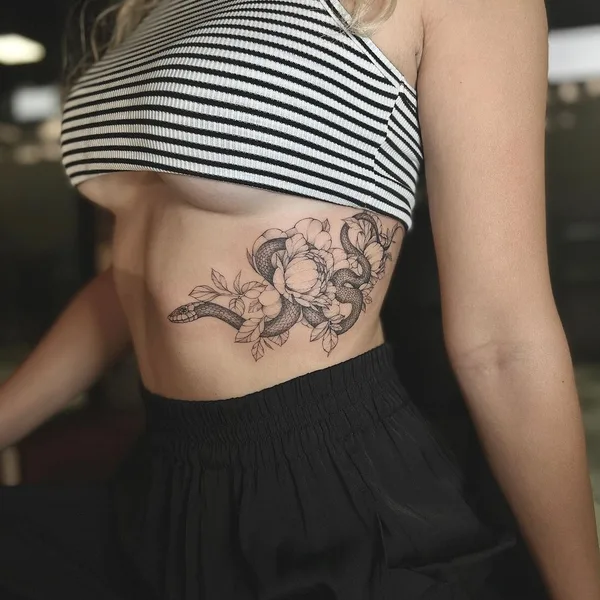 Fine Line tattoo by Yana Yakovyna in Dubai