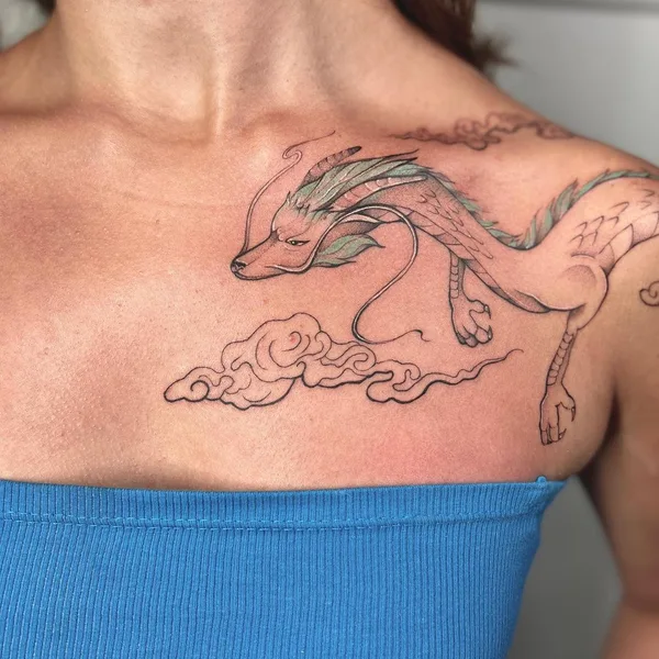 Fine Line tattoo by Yana Yakovyna in Dubai