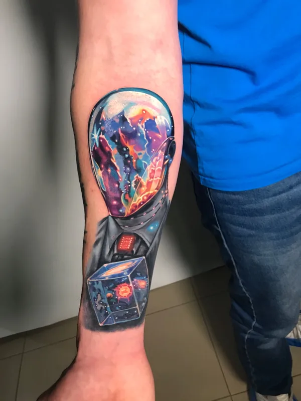 male color realism tattoo on forearm #61195 | Tattoo Artist Сергей Менщиков 