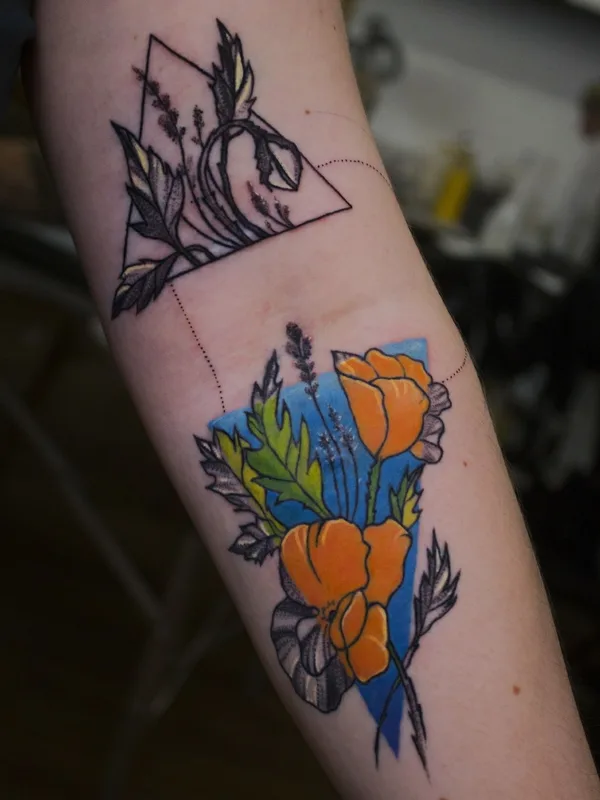 color botanic tatuaje en forearm #34834 | Tatuador Светлана Дзюбина