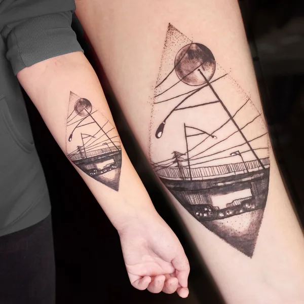 Graphic tattoo by Светлана Дзюбина in Ярославль