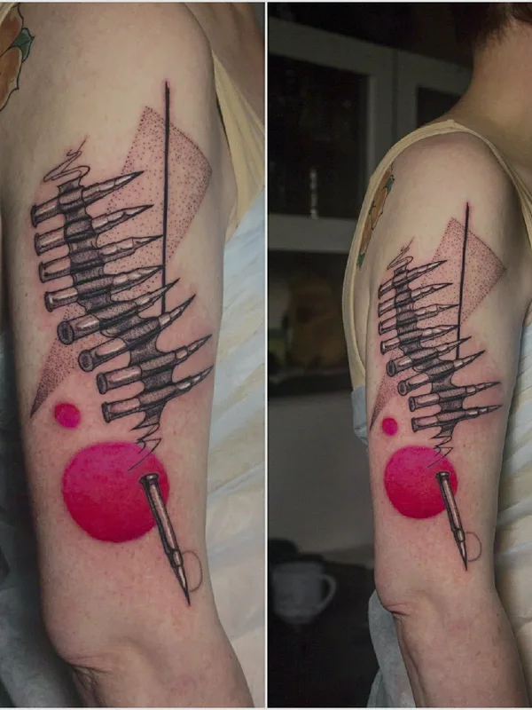 color abstract tatuaje en upper arm #34833 | Tatuador Светлана Дзюбина