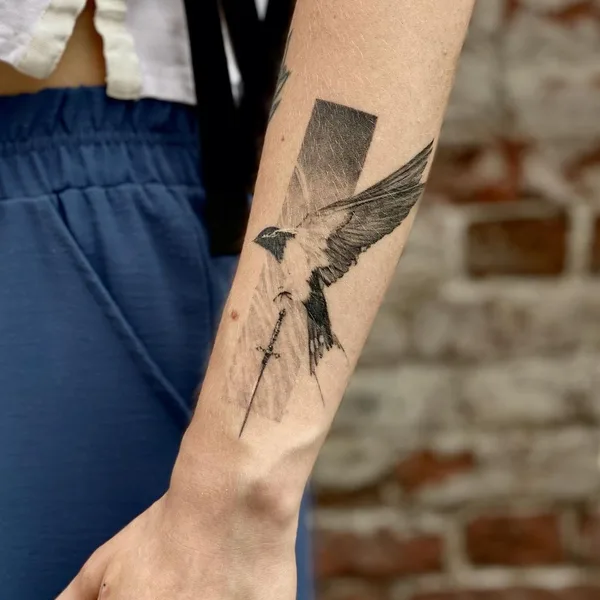 Graphic tattoo by Андрей Кучеров in Казань