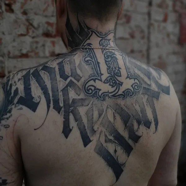 Graphic tattoo by Андрей Кучеров in Казань